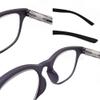 2 Pack Lightweight Reading Glasses Readers with Spring Hinge Premium Wood Grain Temples for Men Women (grey and purple, 2.0, multiplier_x) view 4