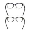 2 Pack Lightweight Reading Glasses Readers with Spring Hinge Premium Wood Grain Temples for Men Women (dark green and purple, 3.0, multiplier_x) view 3
