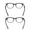 2 Pack Lightweight Reading Glasses Readers with Spring Hinge Premium Wood Grain Temples for Men Women (brown and purple, 2.0, multiplier_x) view 3