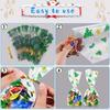 Pack of 100 Christmas Sweet Bags, Cellophane Bags, Snowflake Christmas Cookie Bags, Biscuits Goody Bags with 100 Twist Ties for Cookies, Biscuits, Pralines (Christmas Tree) view 3