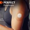 Adhesive Patches 25 Pack 3 1/2" Compatible with Libre 1, 2 Enlite Guardian Waterproof Adhesive Patches Covers Pre-Cut The Best Fixation for Your Sensor view 3