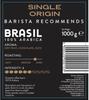 Segafredo Zanetti Coffee Beans Single Origin Brasil 100% Arabica - 1Kg Pack - Barista Recommends - Selected Roasted Coffee Beans, Hints of dried Fruit with Nuts and Chocolate view 4