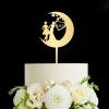Lesbian Couple Cake Topper - Bride And Bride - Bride And Bride Cake Topper - Personalized Mrs And Mrs Wedding Cake Topper Wedding Party Decorations, Acrylic Gold view 1