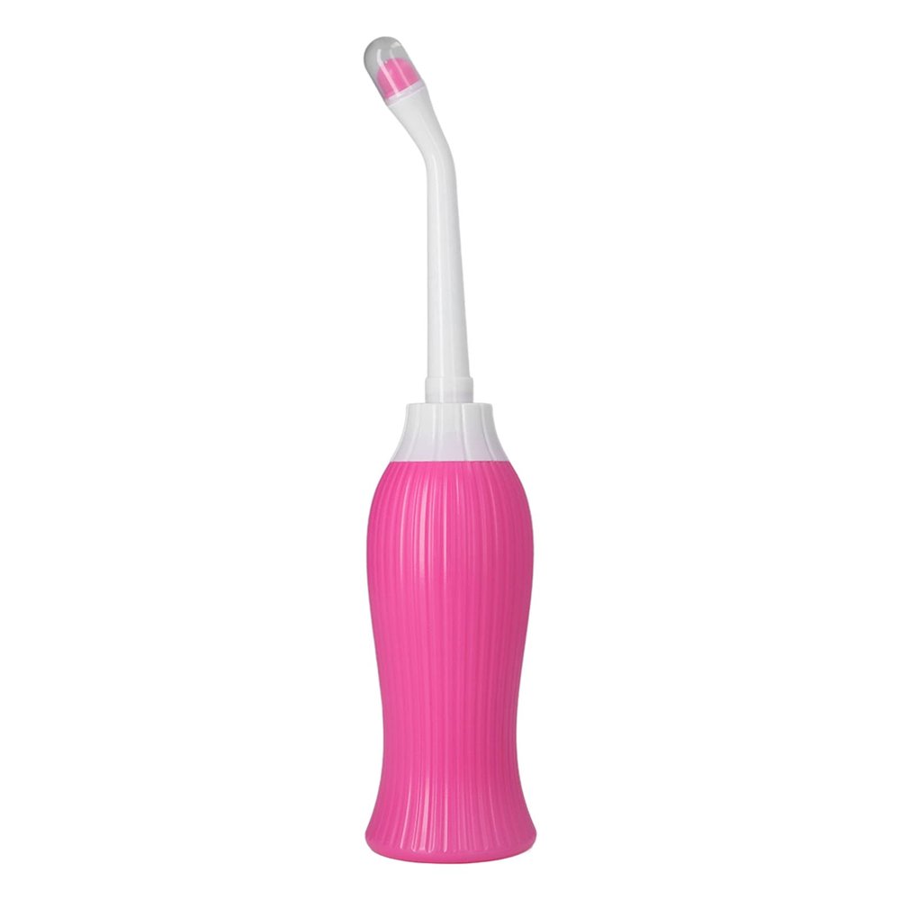 Perineal Bottle for Postpartum Care, 450ml Portable Bidet Sprayer for Perineal Recovery and Cleansing After Birth, Travel Bidet Bottle for Women, Men and Baby, 2 Nozzles for Different Needs(Pink)
