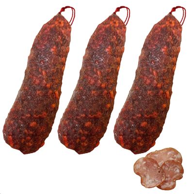 3 x Smoked Saucisson Sec From The Savoie, Approx 510g