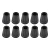 11mm Walking Stick Ferrules, 10pcs Trekking Pole Tips Replacement Rubber Cane Tips Non-Slip Hiking Pole Caps Shock Absorbing Crutch Tips End Protectors view 2