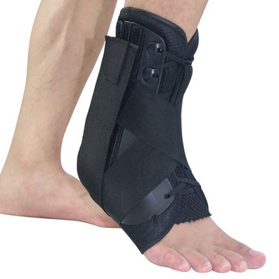 1Pcs Lace Up Sport Pain Injury Safety Elastic Achilles Tendon Support Pad Guard Running Adjustable Stabilizer Ankle Brace,S