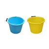 (  ) 14L Litre Plastic Builders Bucket 3 Gallon Storage Construction Bucket With Metal Handle & Spout For Cleaning Animal Feed Mixing Home & Garden (Made in UK) (Blue, Yellow) view 1