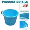 (  ) 14L Litre Strong Plastic Builders Bucket 3 Gallon Storage Construction Bucket With Metal Handle & Spout For Cleaning Animal Feed Mixing Home & Garden (Made in UK) (Blue) view 2