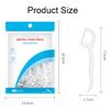 Kafeiya 100pcs Floss Picks,Dental Floss Picks Disposable Portable Floss Sticks,Toothpicks,Teeth Cleaning,Perfect for Travel Home Office Restaurant view 2