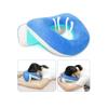 Mybow Face Down Pillow After Eye Surgery, Vitrectomy Retina Recovery Equipment, Donut Face Pillows, Prone Head Cradle, Massage Facedown Desk Pillow for Napping Piercing Cushion (Blue) view 1