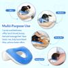 Mybow Face Down Pillow After Eye Surgery, Vitrectomy Retina Recovery Equipment, Donut Face Pillows, Prone Head Cradle, Massage Facedown Desk Pillow for Napping Piercing Cushion (Blue) view 3