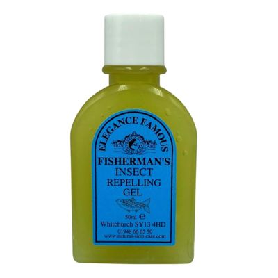 Fishermans Insect Repelling Gel Travel Size 50ml Fisherman Made by Elegance Natural Skin Care