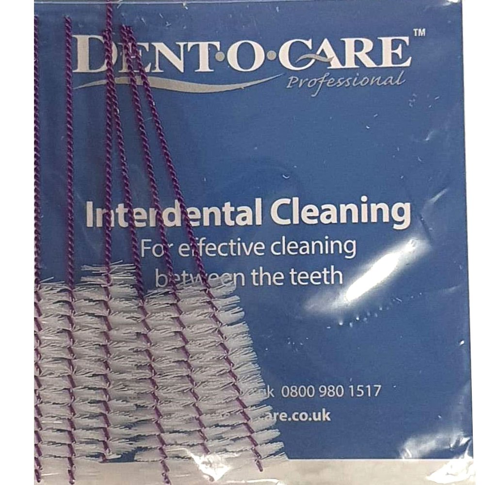 Dent-O-Care Interdental Brush - 6 Count, Round Head, Nylon Bristles, Manual, Recyclable, Pack of 1