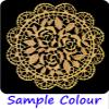 1 x Simply Heaven Edible Ready Made Cake Lace 47 colours mat 79 (Honey Gold) view 2