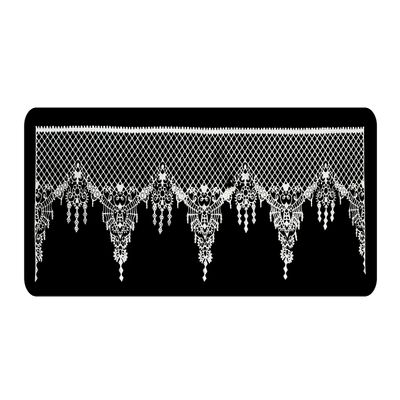 1 x Simply Heaven Edible Ready Made Cake Lace 47 colours mat 79 (Metallic Silver)