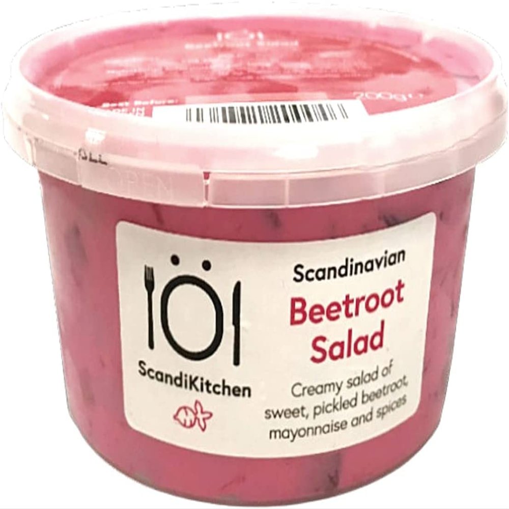 Scandikitchen | Scandinavian Food | Creamy Fresh Rodbetssallad | Pickled Beetroot Salad With Mayonnaise And Spices | 8 x 200g