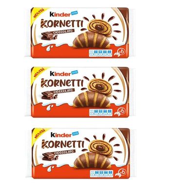 Kinder Kornetti - Chocolate Croissant Kinder 10 Packs of 6 Croissants