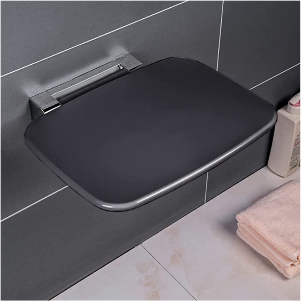 Wall Mounted foldable Shower chair for elderly Fold Down Shower Seat Wall Mounted, Folding Seat For Shower Stall Folding Shower Chair For Seniors, Disableds, Pregnants, Maximum Load 440lb, Shower Benc