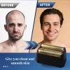 3 Pack Professional 5 Star Series Finale Shaver Replacement Foil and Cutter Bar Assembly Compatible with wahl Shaver Foil 7031-100, 7043-100 Super Close Shaving Replacement HeadsBlack view 4