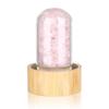 600 Ml Natural Crystal Water Bottle Quartz Elixir Quartz Crystal Energy Water Bottle Natural Crystal Point Healing Crystal Infused Gemwater Bottles Gravel Stone Cup (Color : Pink Crystal Gravel) view 2