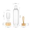 600 Ml Natural Crystal Water Bottle Quartz Elixir Quartz Crystal Energy Water Bottle Natural Crystal Point Healing Crystal Infused Gemwater Bottles Gravel Stone Cup (Color : Pink Crystal Gravel) view 3