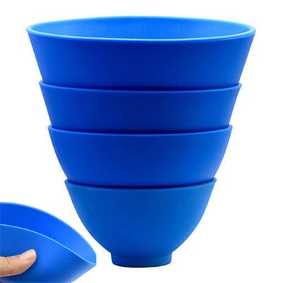 Flexible Rubber Mixing Bowl, 9 * 5CM Dental Alginate Plaster Mixing Bowl, Lightweight Reusable Flexible Not Sticky Bowls Dental Accessory