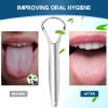 Brencco 2 Tongue Cleaner Stainless Steel Tongue Scraper, Tongue Brush for Mouth Cleaning, Recyclable, Easy to Clean, Environmentally Friendly and Practical view 3