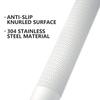 24 Inch Anti Slip Shower Grab Bar Oil Rubbed White 1.25" Diameter,Munzong Bathroom Grab Bar, Knurled Bathroom Balance Bar,Safety Hand Rail Support Handicap Elderly Senior Assist Bath Handle view 4