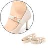 1pair Women Shoe Strap Belt Adjustable Elastic High Heel Strap Anti-skid Ankle Holding Belt with Decorative Buckle view 4