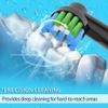 8pcs Toothbrush Heads Compatible with Oral B Electric Toothbrush, 4pcs Precision Clean and 4pcs Cross Clean Brush Heads, Black view 2