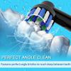 8pcs Toothbrush Heads Compatible with Oral B Electric Toothbrush, 4pcs Precision Clean and 4pcs Cross Clean Brush Heads, Black view 4