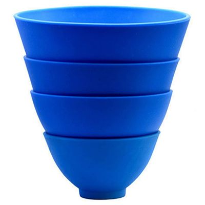 2PCS Flexible Rubber Mixing Bowl, 11 * 6cm Dental Alginate Plaster Mixing Bowl For Lightweight Reusable Dental Accessory Flexible Not Sticky Bowls