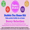 Fruity Berry Selection Boba Bubble Tea Make at Home Kit 6-12 Extra Large Drinks view 3