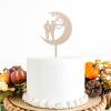 Two Man Cake Topper - His And His - Mr Mr Moon Star Cake Topper Wedding/Aniversary /Engagement Gifts,Rustic Wood view 2