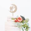 Two Man Cake Topper - His And His - Mr Mr Moon Star Cake Topper Wedding/Aniversary /Engagement Gifts,Rustic Wood view 3