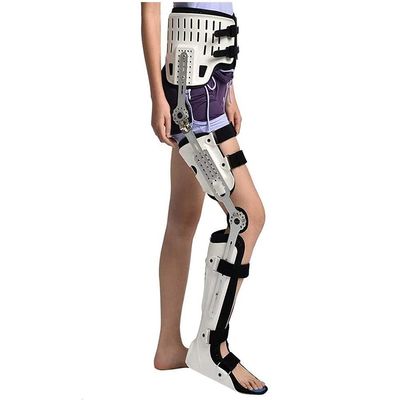 Samnuerly Brace, Leg Adjustable Ankle Joint Support, Hinged Knee Brace, For Acl/Ligament/Sports Injuries, Fracture, Meniscus Protection (Right)