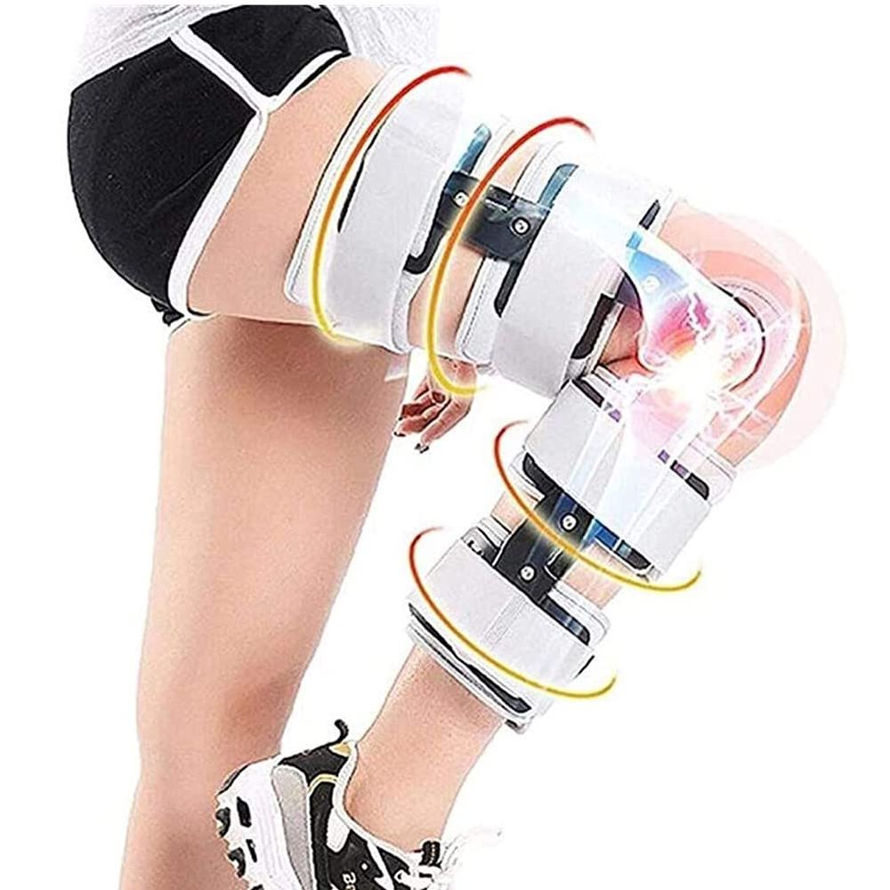 Samnuerly Post Op Knee Brace Hinged Knee Brace Adjustable Straps Knee Brace Support Knee Wraps For Arthritic/Acl/Meniscus Tear - Knee Brace Hinged