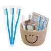 Blue Handle Toothbrushes Individually Wrapped, Multipack Disposable Toothbrushes for Hotel, Travel (100) view 2