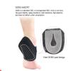 LTLCLZ 1Pair Heel Pain Cushioning Achilles Tendonitis Foot Fatigue Relieve Heel Protector Inserts Shock Absorption Pads Foot Care Insole,Black,L view 3