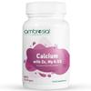 Ambrosial Calcium Magnesium Zinc + D3  4-in-1 Mineral Complex with Calcium Citrate  High Strength Daily Formula  60 Softgel Capsules  Non-GMO, Gluten-Free, GMP Certified view 1