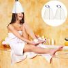 LALAFINA 2pcs Thickened Felt Sauna Hat for Heat Insulation Breathable Design for Sauna Use for Women Beauty Salon Sessions view 3