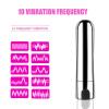 10 Frequency Personal Bullet Tool Massage Rod for Body Muscle Neck Back Relax Waterproof Bullet Rod Powerful Mini Stick Soft Toys for Women Pleasure, Travel Size (Silver2) view 4