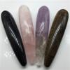 18cm Natural Quartz Crystal Massage Stick Rose Quartz Massage Stick Large Healing Crystal Stone Yoni Massage Stick,18cm Tiger S-eye view 2