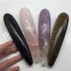 18cm Natural Quartz Crystal Massage Stick Rose Quartz Massage Stick Large Healing Crystal Stone Yoni Massage Stick,18cm Tiger S-eye view 3