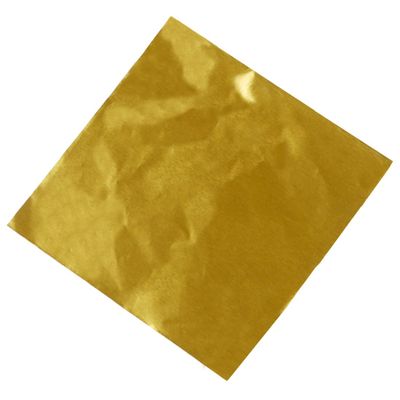 ZEELYDE Cute 100pcs Sweets Package Foil Paper Lolly Foil Wrappers (Gold)