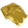 ZEELYDE Cute 100pcs Sweets Package Foil Paper Lolly Foil Wrappers (Gold) view 2