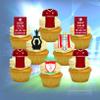 16 x Liverpool Football Champions Birthday Party Pack Edible Cake Topper & Cupcake Toppers Decorations view 1