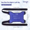 NEWGO Hip Ice Pack Wrap Reusable Hip Cold Pack for Hip Bursitis, Hip Replacement Surgery, Hot Cold Therapy Gel Ice Pack for Hip Flexor Pain, Swelling, Sports Injuries-Blue view 4