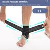 1Pcs Gym Ankle Support Brace Sports Foot Protect Adjustable Strap Pad Football Cycling Sports Sock Weight Wraps Protector,Gray Left,M view 4